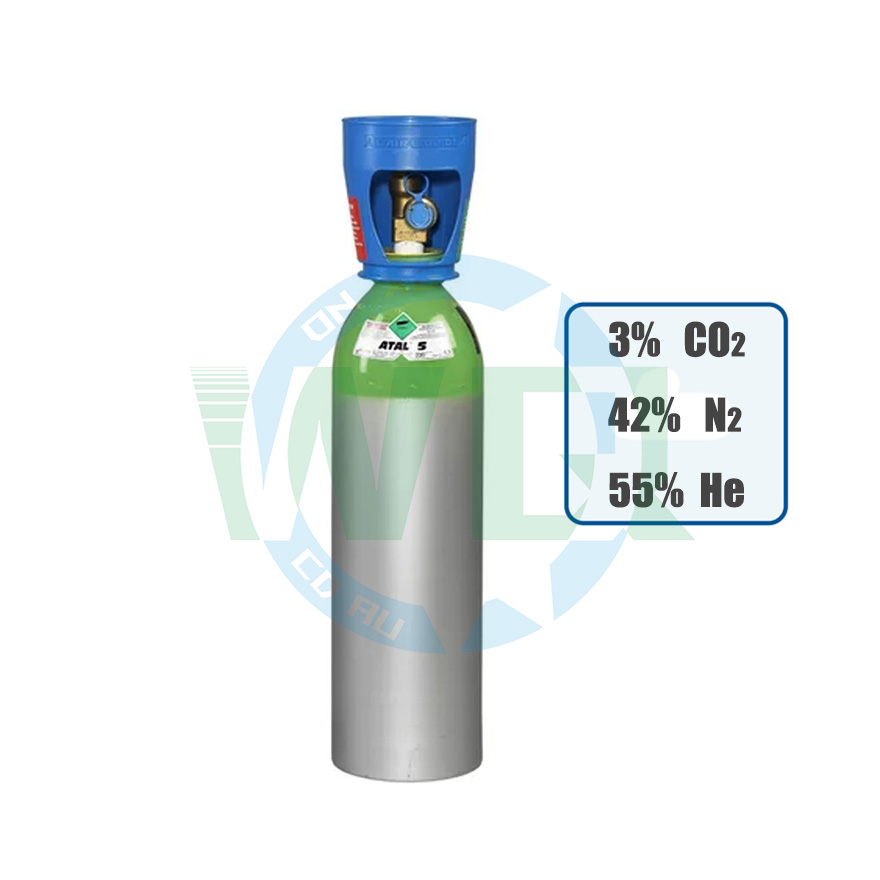 Complex gas CO2+N2+He